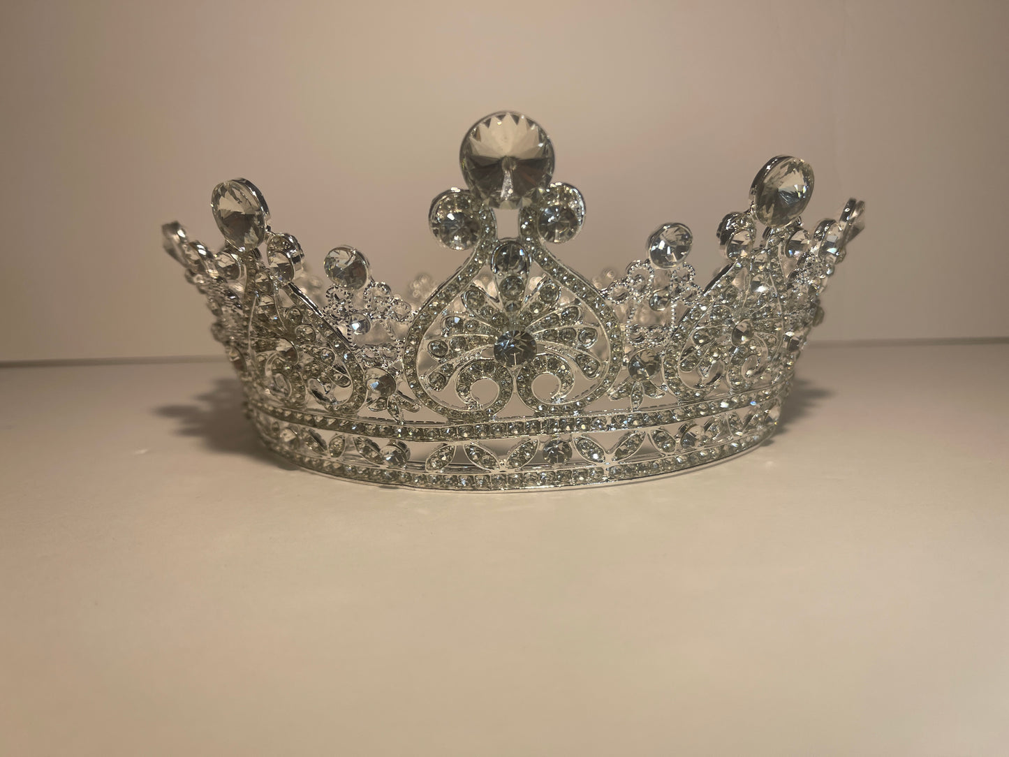 LARGE RHINESTONE CROWN