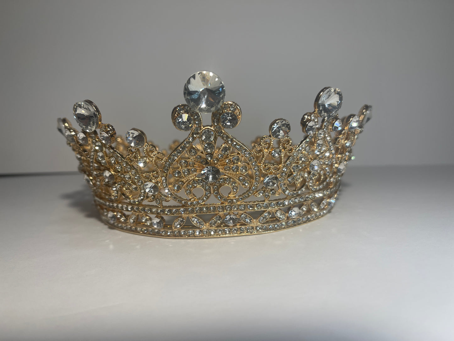 LARGE RHINESTONE CROWN