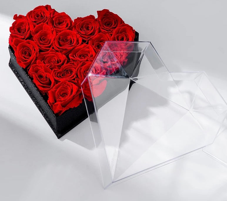 DIAMOND HEART GLOSSY BOX